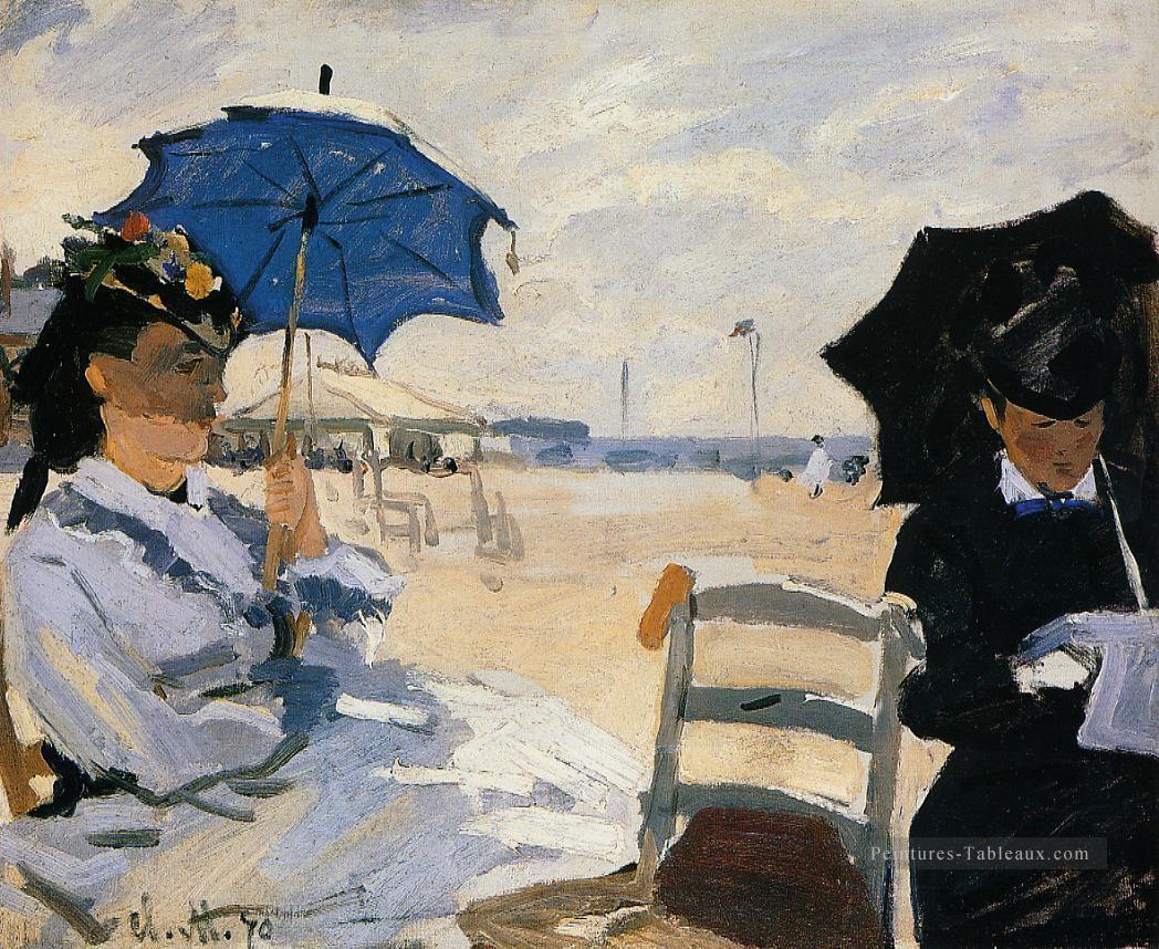 La plage de Trouville Claude Monet Peintures à l'huile